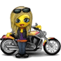 :bikerin: